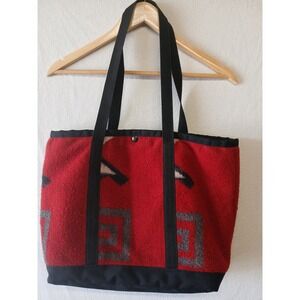 Justin kraff wool made in the USA tote purse Aztec Southwestern red